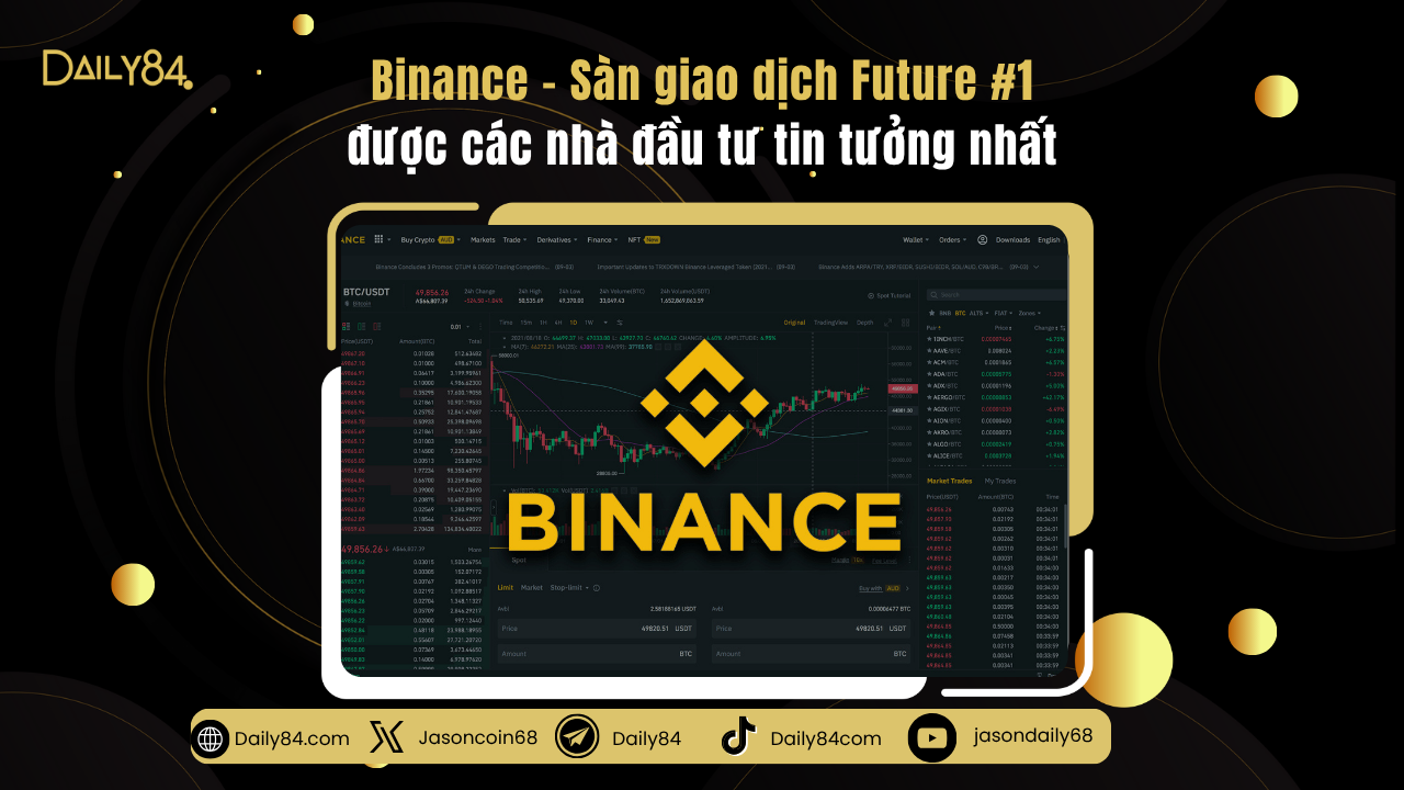 Binance – Sàn giao dịch Future #1 được các nhà đầu tư tin tưởng nhất